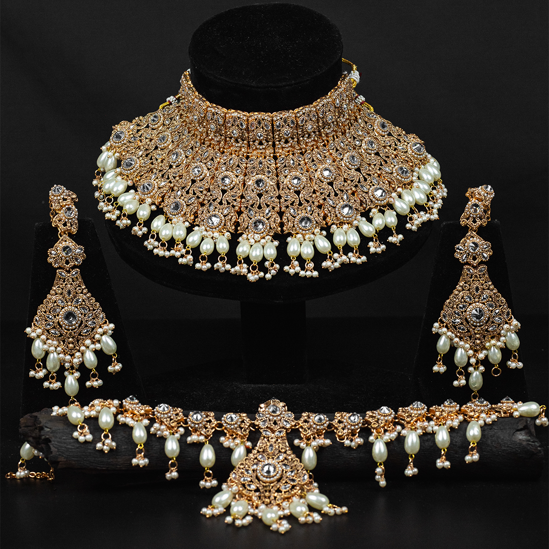 Ruby Mahal Collar Set