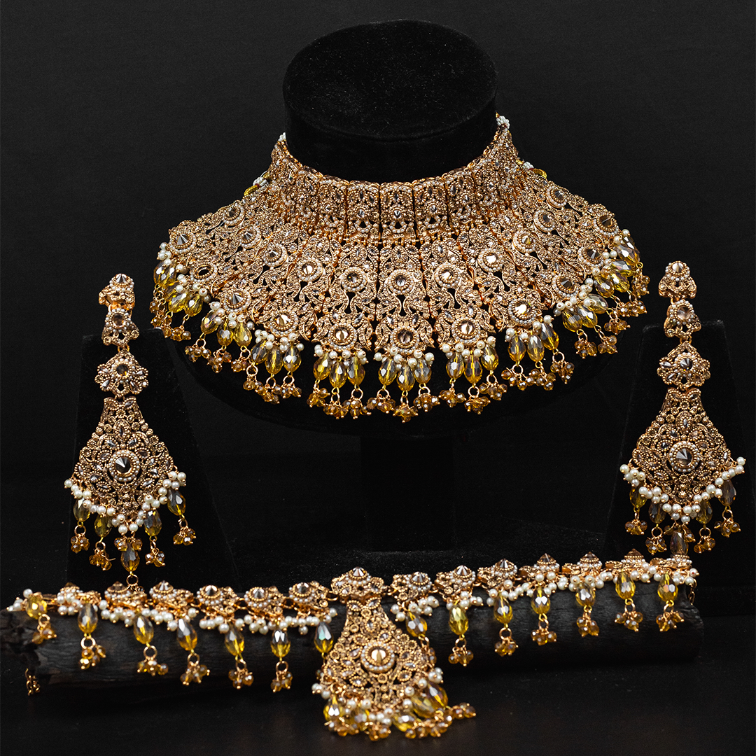 Ruby Mahal Collar Set