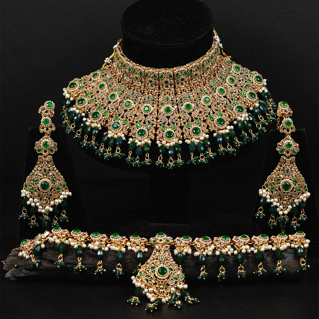 Ruby Mahal Collar Set